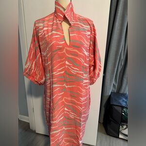 Emily McCarthy Poppy Dress, tiger print XL